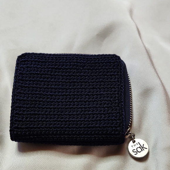 The Sak Dark Blue Crochet Zip Wallet - Picture 5 of 5